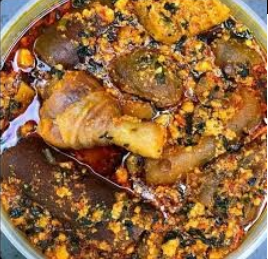 Amala, Egusi Soup
