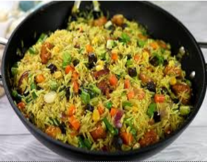 Fried  Rice served with vegitables