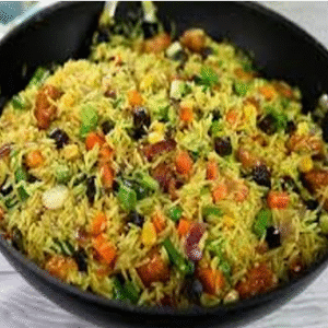 Fried  Rice served with vegitables