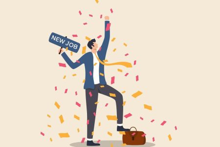 celebrate-change-to-a-new-job-career-or-opportunity-new-challenges-to-success-free-vector